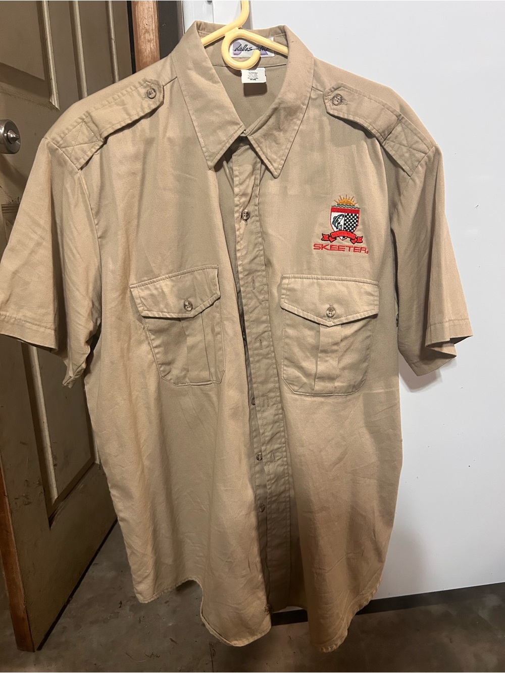 Vintage Skeeter Performance Fishing Boats Button Up Shirt XL